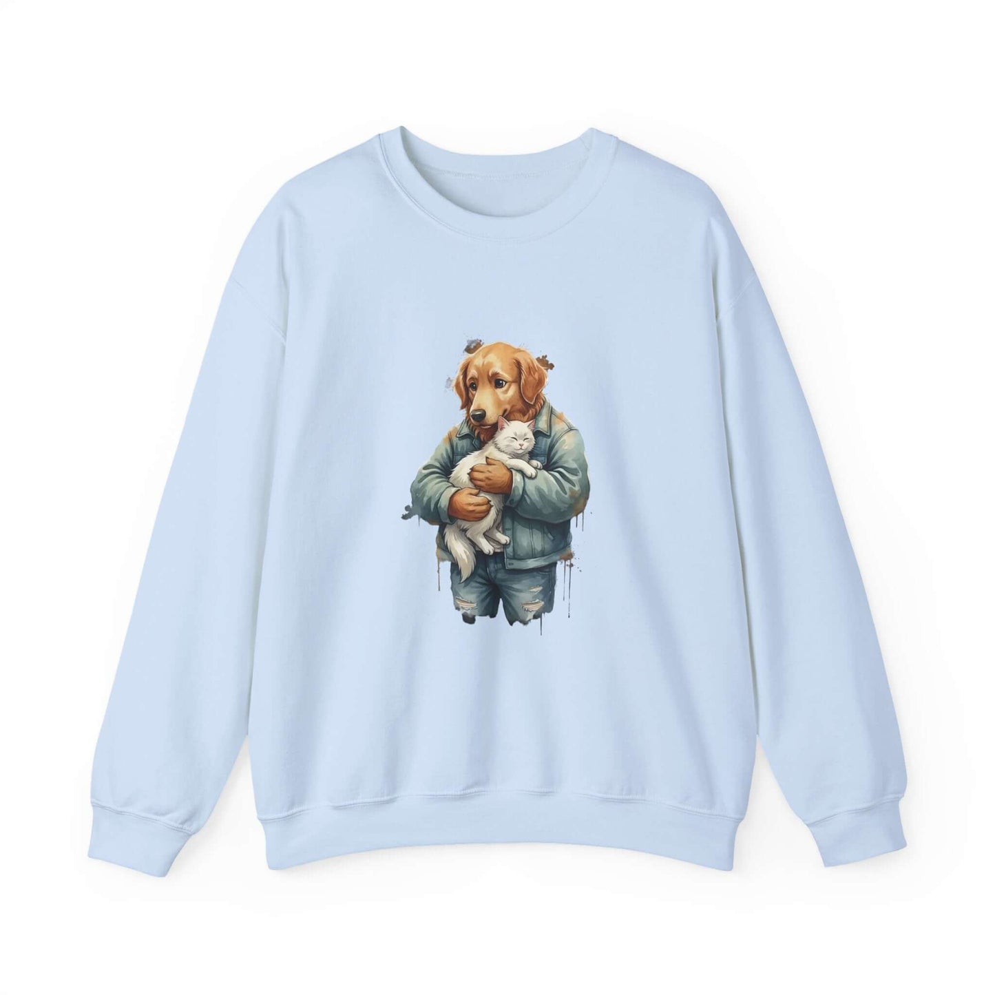 Watercolor Dog painting Unisex Crewneck Sweatshirt style 6