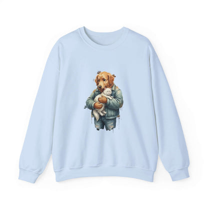 Watercolor Dog painting Unisex Crewneck Sweatshirt style 6