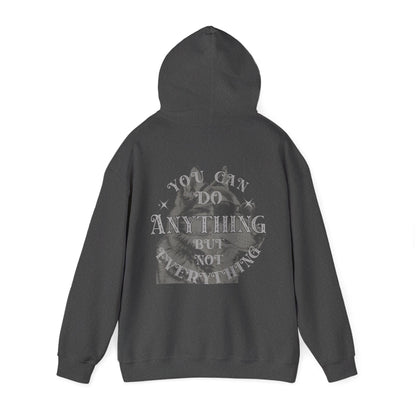 Dog Lover plus Slogan on Back Unisex Pullover Hoodie with motivational graphic on back.