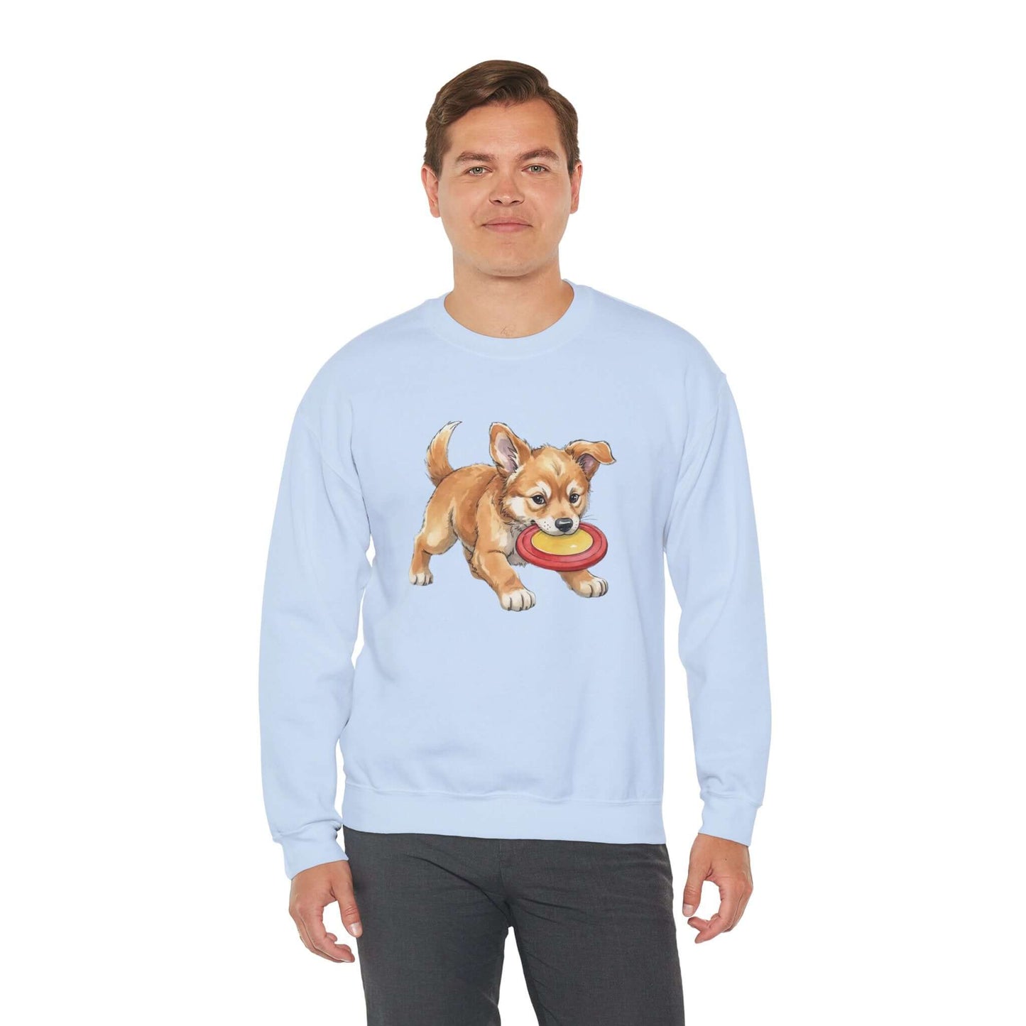 Watercolor Dog painting Unisex Crewneck Sweatshirt style 5