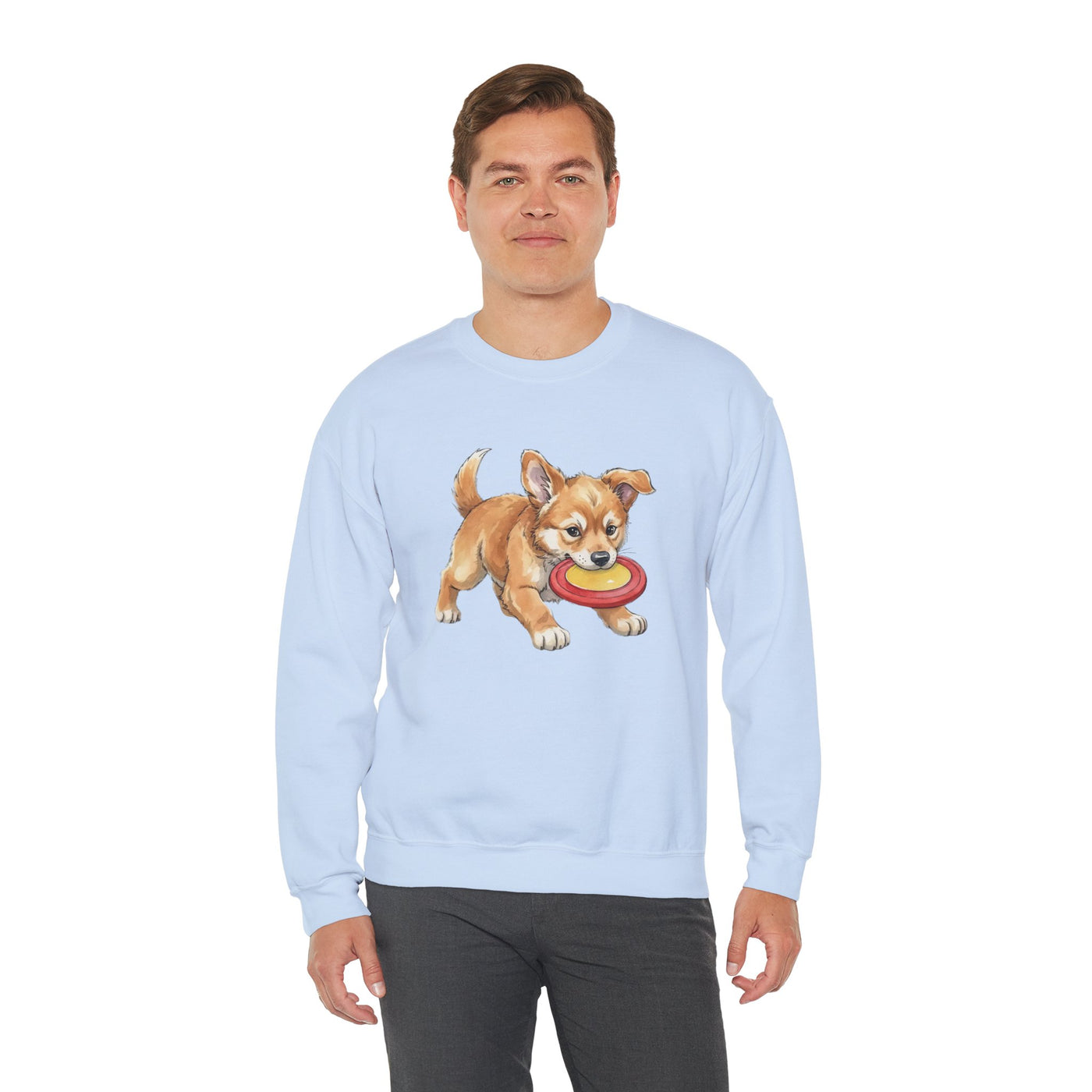 Watercolor painting style 8 Men & Women Cute Cat Pile Crewneck Sweatshirt
