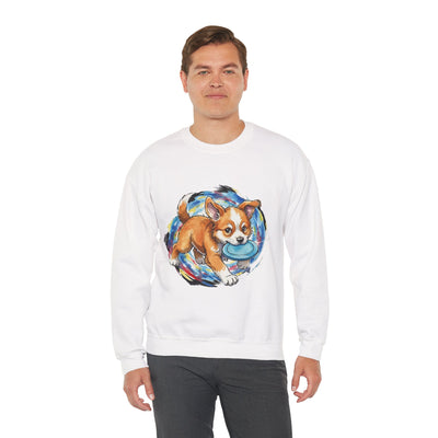 Watercolor painting style 7 Men & Women Cute Cat Pile Crewneck Sweatshirt