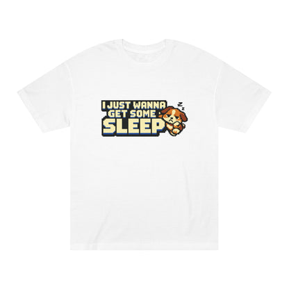 I Just Wanna Get Some Sleep Cute Sleeping Puppy Graphic T‑Shirt