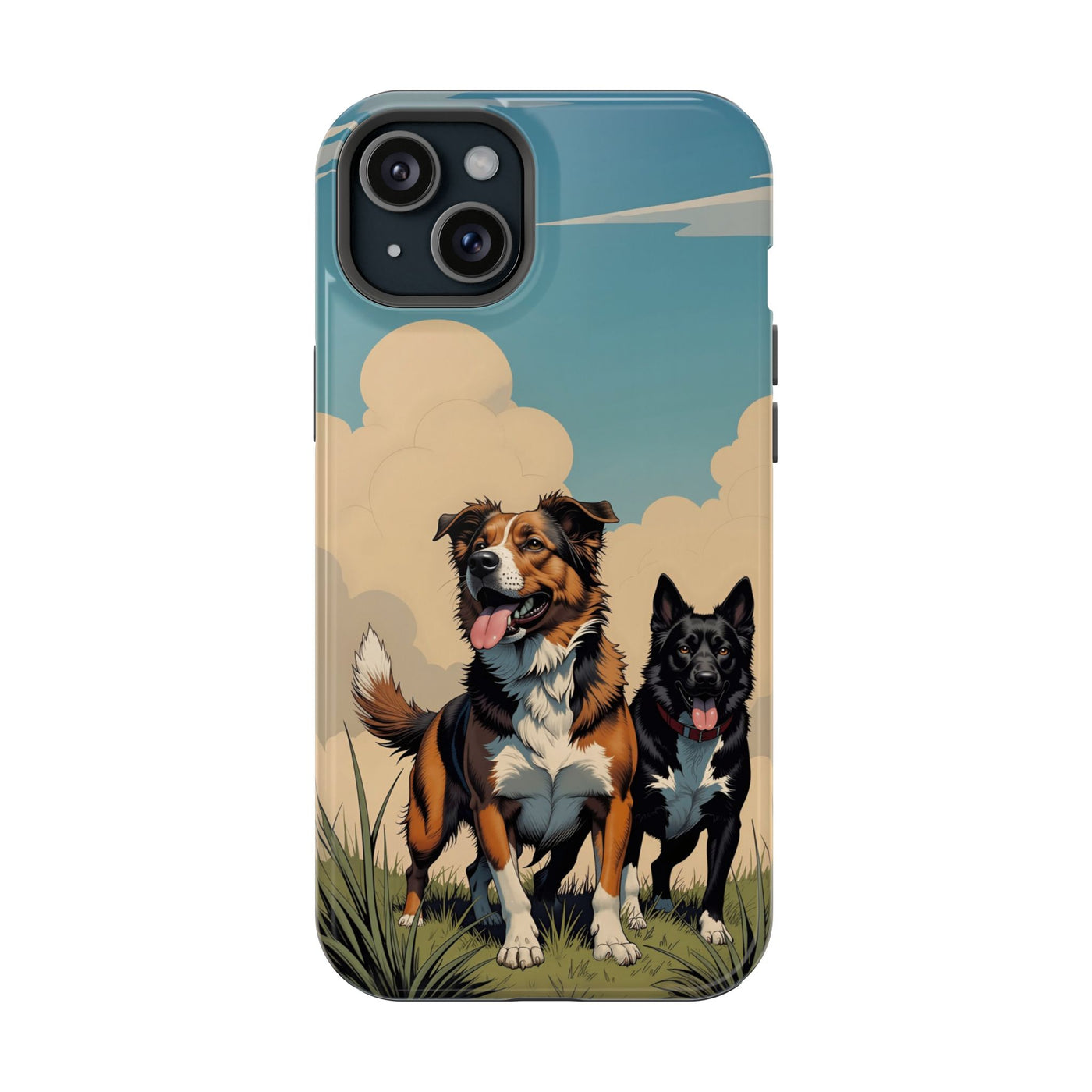 Dog Lovers' Magnetic Impact-Resistant Phone Case comic style 2, Cute Dog Design, Pet Owner Gift, Animal Lover Accessory, Birthday Gift for Dog Lovers