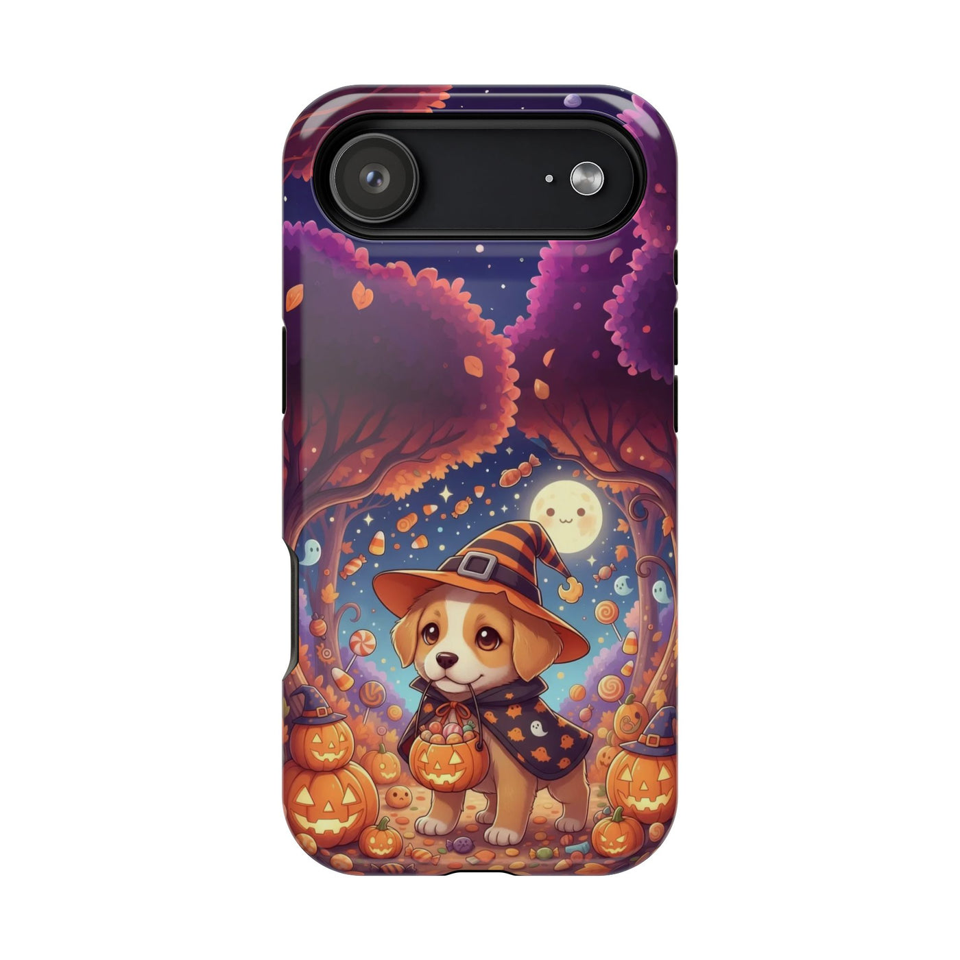 Halloween cute puppy anime style 1 Magnetic Impact-Resistant Phone Case, Cute Dog Design, Pet Owner Gift, Animal Lover Accessory, Birthday Gift for Dog Lovers