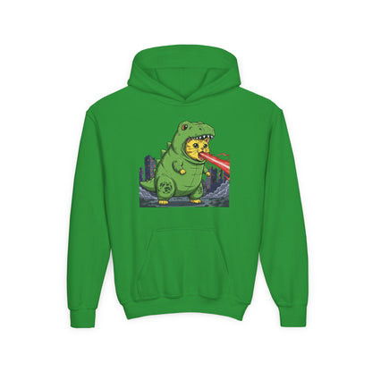 Cat cosplay Godzilla Unisex Kids Hoodie style 4