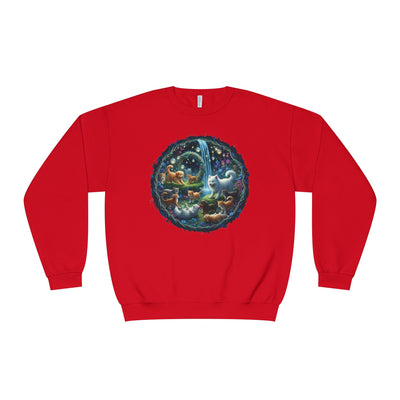 Cats & Dogs Happy Garden Unisex NuBlend® Crewneck Sweatshirt
