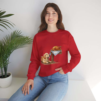 Watercolor Dog painting Unisex Crewneck Sweatshirt style 2