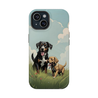 Dog Lovers' Magnetic Impact-Resistant Phone Case comic style 4, Cute Dog Design, Pet Owner Gift, Animal Lover Accessory, Birthday Gift for Dog Lovers