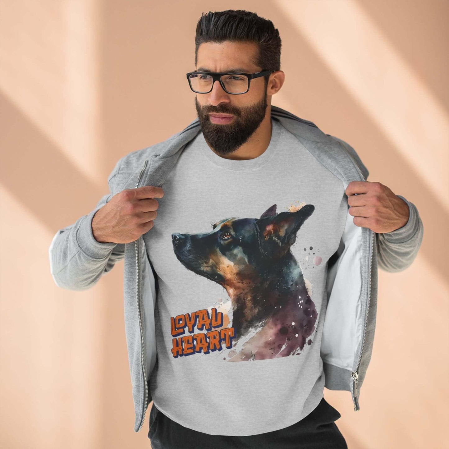 Loyal Heart Dog Lover Unisex Crewneck Sweatshirt style 1