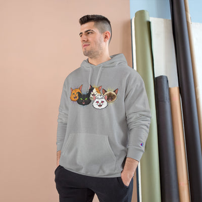 Playful Cat Champion Unisex Hoodie | Cozy Cat Lover Pullover, Pet Themed Gift, Cute Animal Apparel, Perfect for Cat Days
