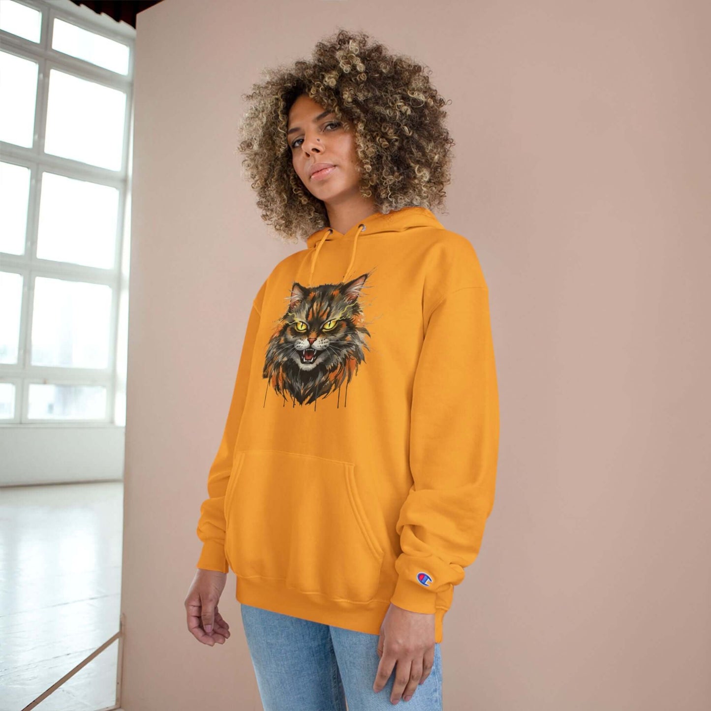 Mad Cat Men and Women Champion Hoodie style 1