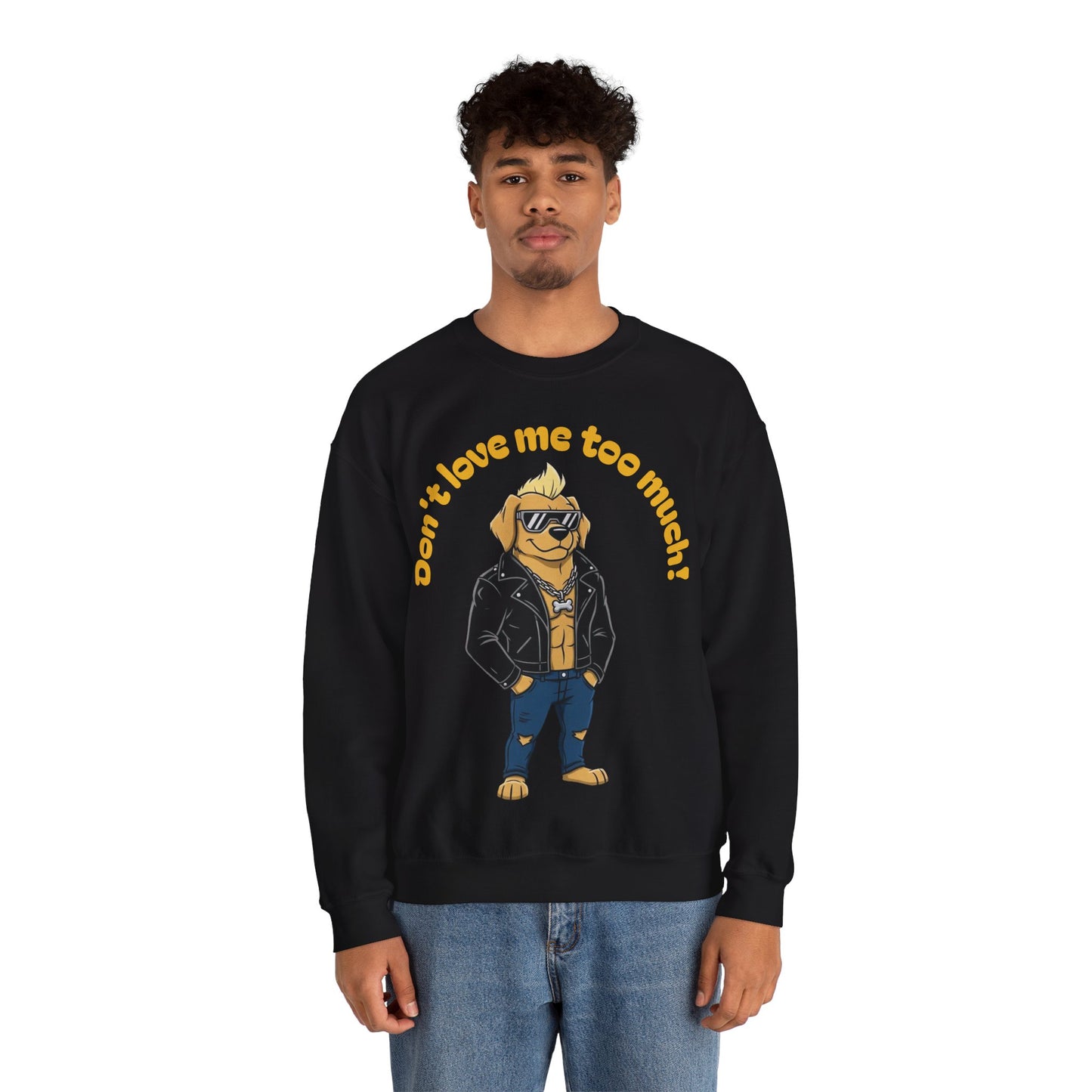 Cool Dog Unisex Heavy Blend Crewneck Sweatshirt style 2