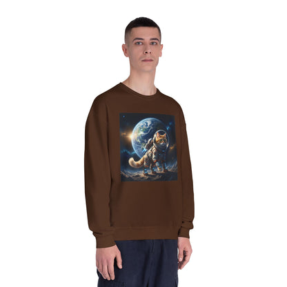 Space Cat Unisex NuBlend Crewneck Sweatshirt style 1