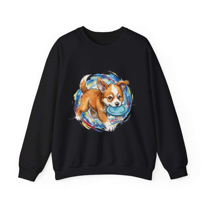 Watercolor Dog painting Unisex Crewneck Sweatshirt style 4