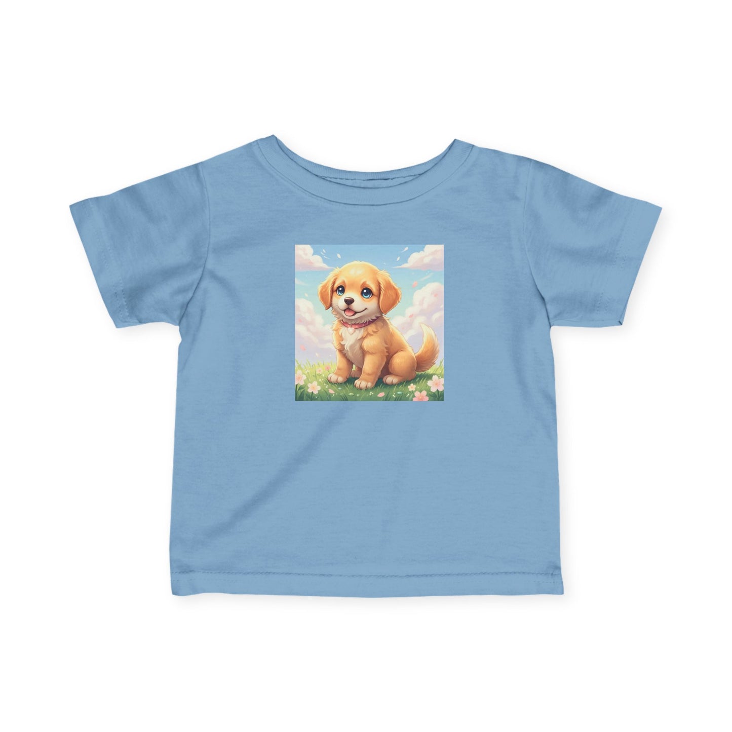 Cute Puppy Infant Baby Fine Jersey T-Shirt style 1