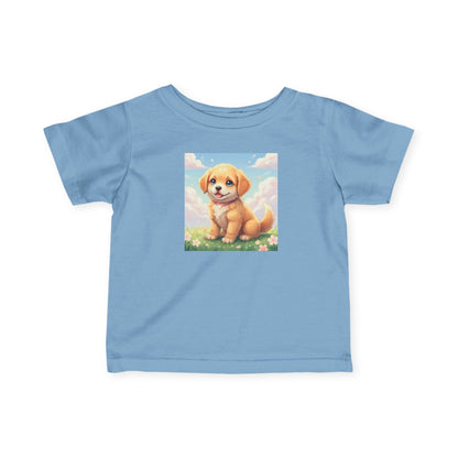 Cute Puppy Infant Baby Fine Jersey T-Shirt style 1