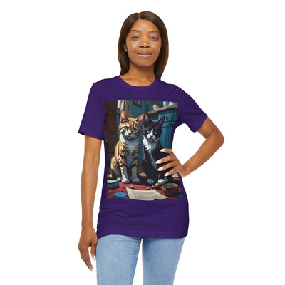 Adorable Cat Lovers Tee style 1- Cute Cat Graphic Tee, Pet Lover Gift, Animal T-Shirt, Birthdays, Cat Enthusiasts, Everyday Wear