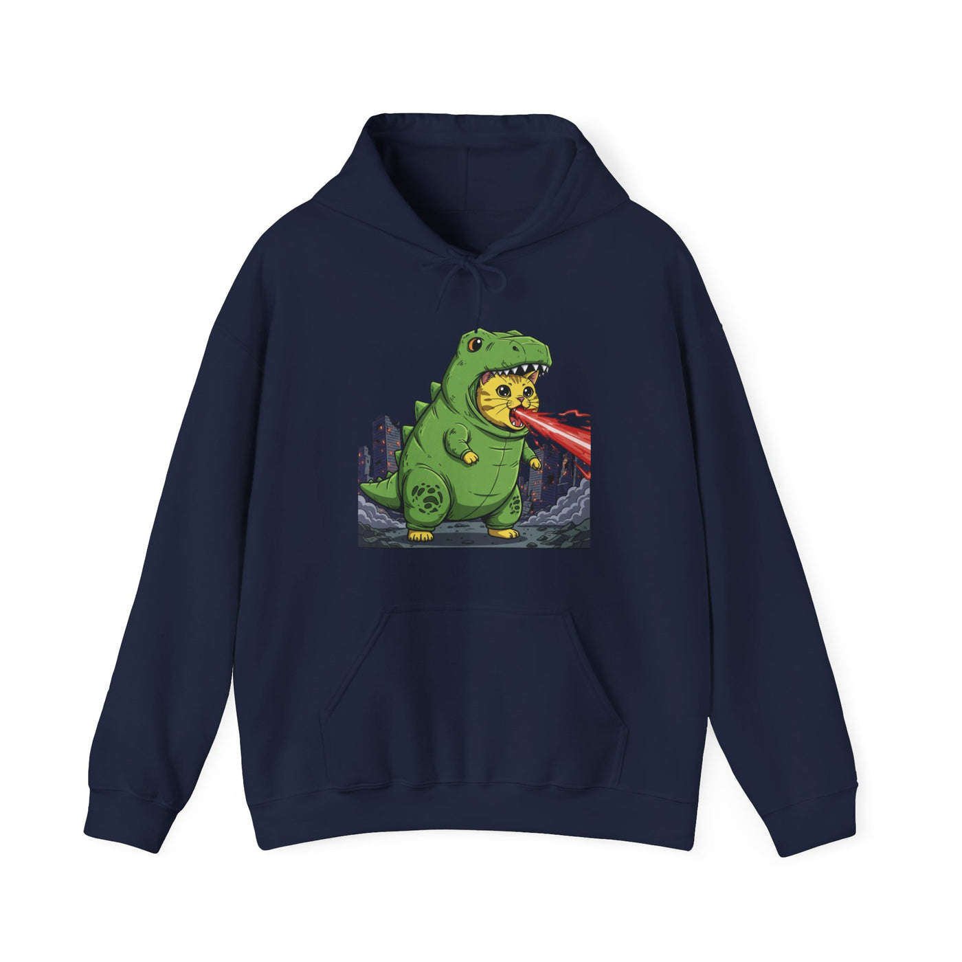 Cat cosplay Godzilla style 4 Unisex Hoodie - Fun & Playful Design