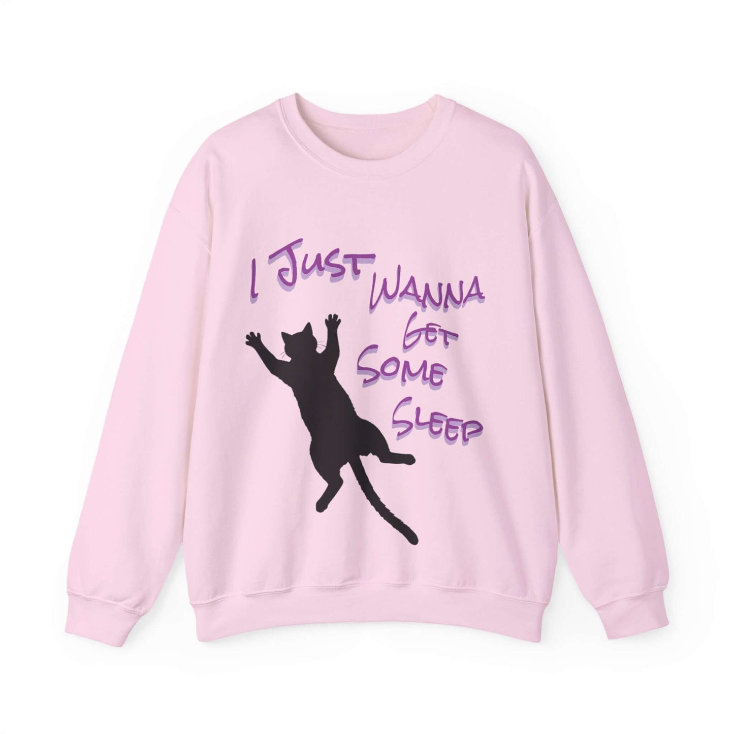 I Just Wanna Get Some Sleep Cat Graphic Unisex Crewneck Sweatshirt