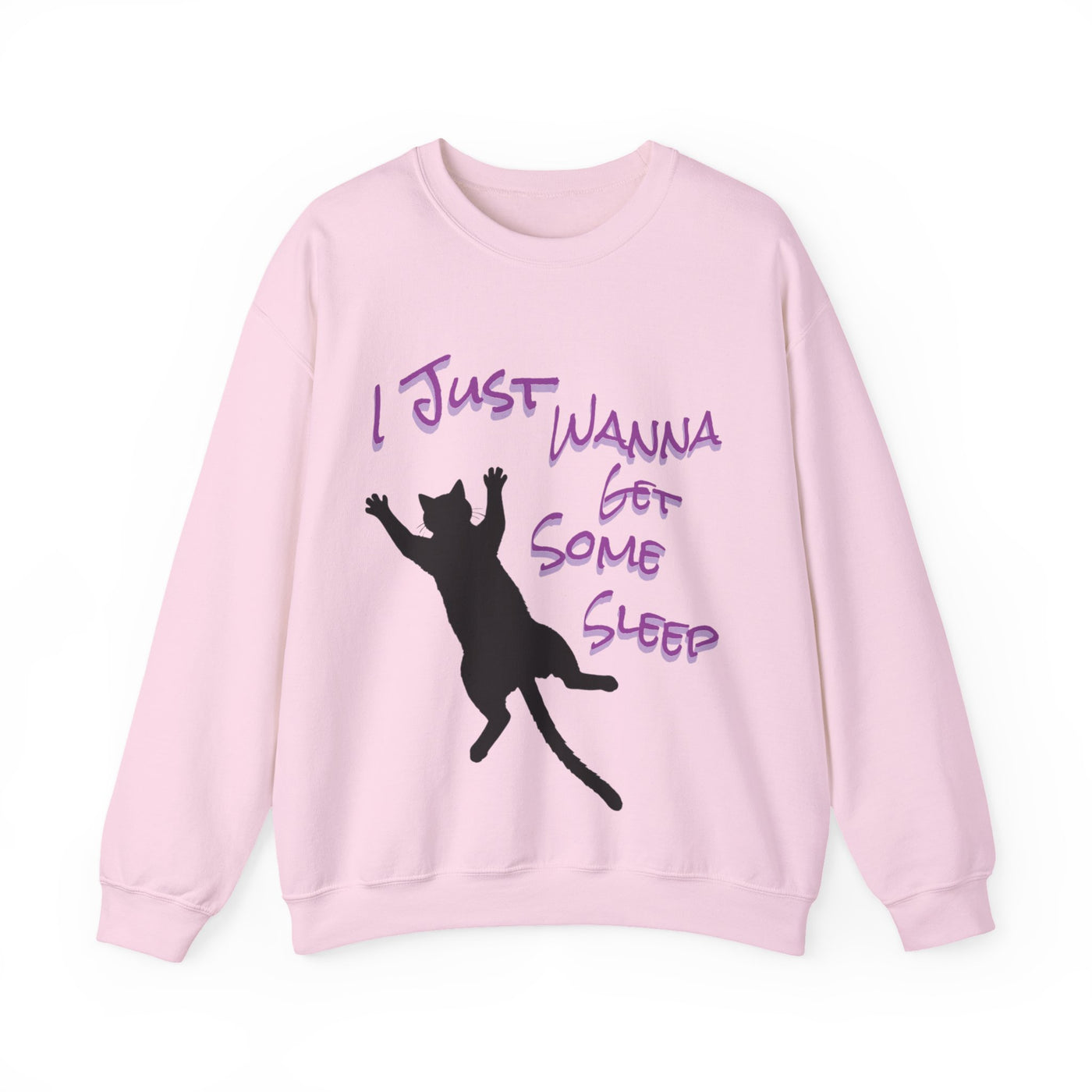 I Just Wanna Get Some Sleep Cat Graphic Unisex Crewneck Sweatshirt