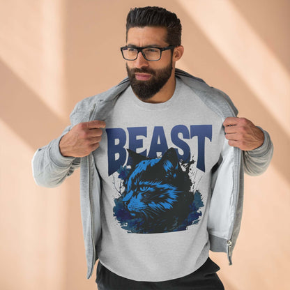 Beast Cat Unisex Crewneck Sweatshirt style 1