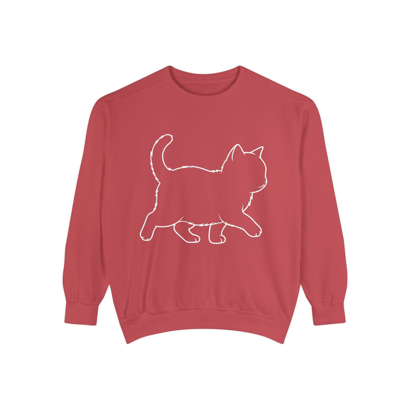 Walking Cat Shadow style 1 Cozy Graphic Unisex Crewneck Sweatshirt