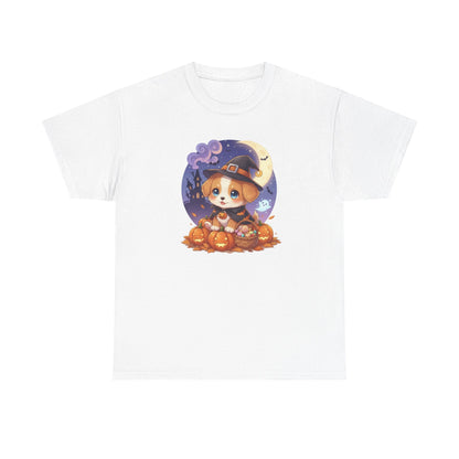 Halloween cute puppy anime style 1 Unisex Tee - Cute Dog T-Shirt for Pet Lovers, Dog Owners, Sports Enthusiasts, Gifts for Animal Lovers, Casual Everyday Wear