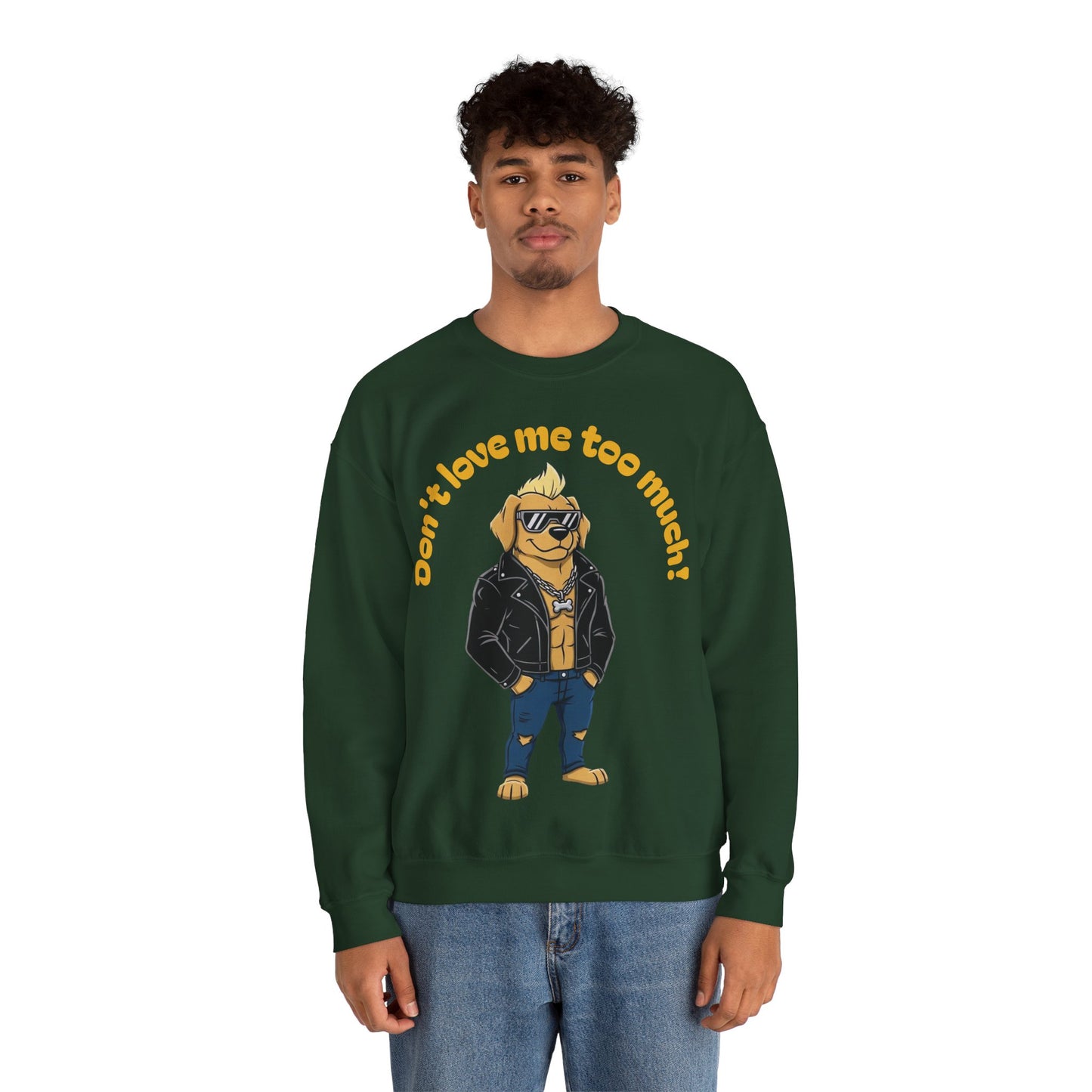 Cool Dog Unisex Heavy Blend Crewneck Sweatshirt style 2