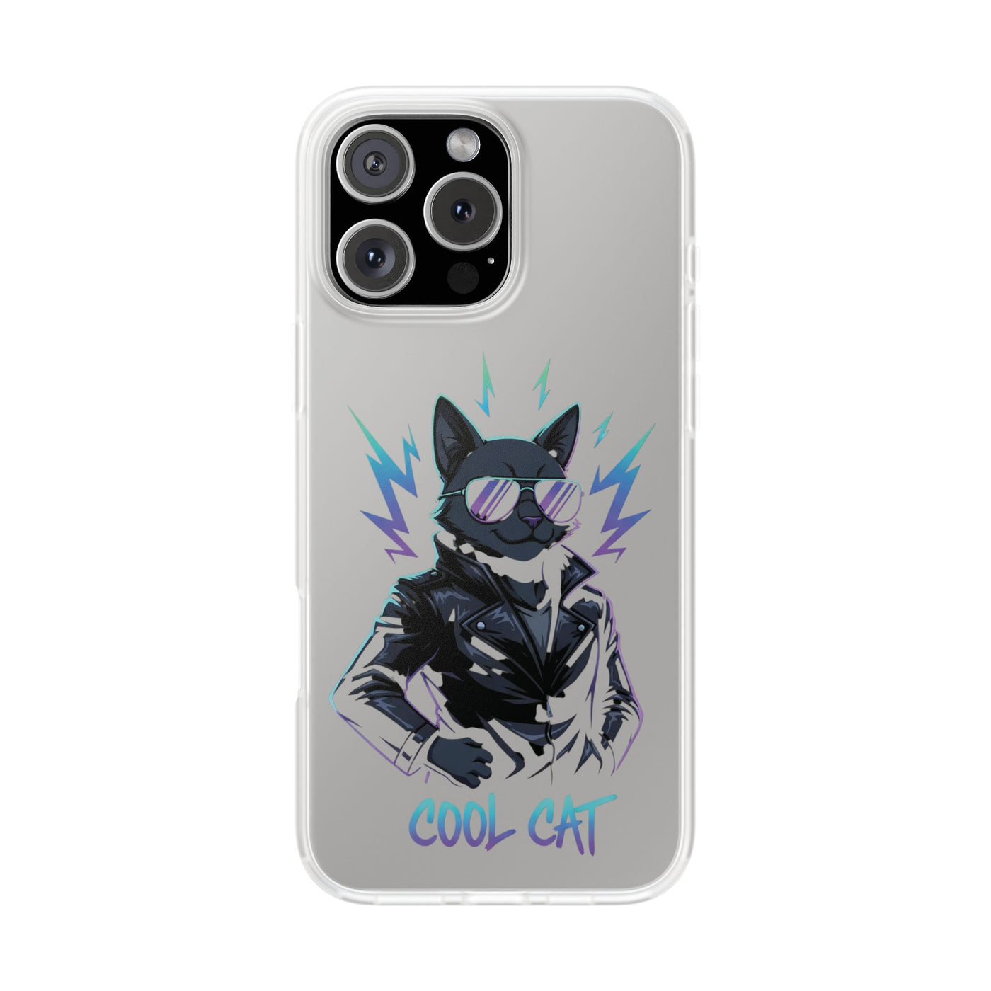 Cool Cat Anime style Flexi Case for Cat Lovers