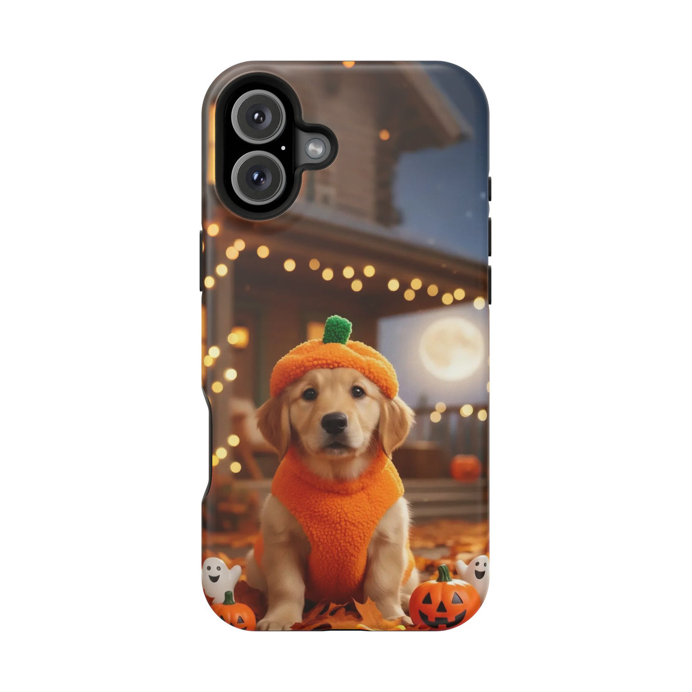 Halloween cute puppy photo style 3 Magnetic Impact-Resistant Phone Case, Cute Dog Design, Pet Owner Gift, Animal Lover Accessory, Birthday Gift for Dog Lovers