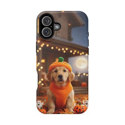 Halloween cute puppy photo style 3 Magnetic Impact-Resistant Phone Case, Cute Dog Design, Pet Owner Gift, Animal Lover Accessory, Birthday Gift for Dog Lovers