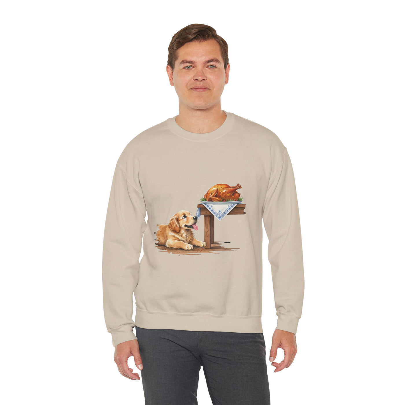 Watercolor painting style 5 Men & Women Cute Cat Pile Crewneck Sweatshirt