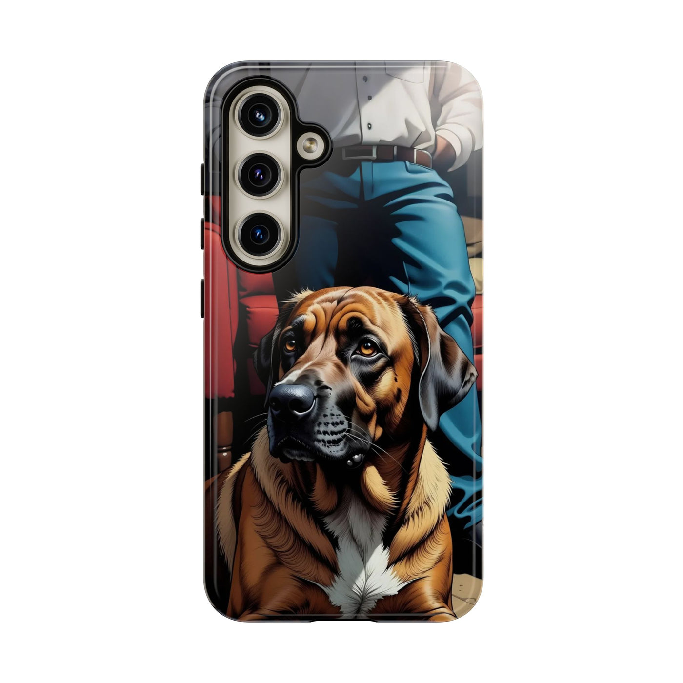 Dog on the floor - Tough Phone Case for Apple iPhone & Samsung Galaxy, Cute Pet Accessories, Gift for Cat Lovers