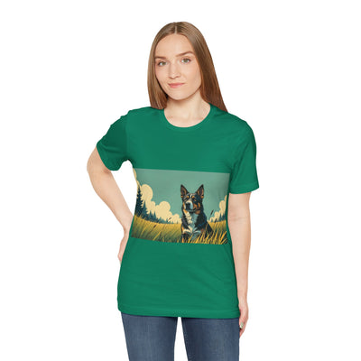 Adorable Dog comic style 3 Unisex Soft Tee| Cute Dog Lover's Shirt, Animal Graphic T-Shirt, Pet Themed Gift, Casual Wear