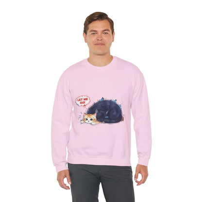 Watercolor Cat painting Unisex Crewneck Sweatshirt style 1