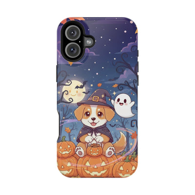 Halloween cute puppy anime style 3 Magnetic Impact-Resistant Phone Case, Cute Dog Design, Pet Owner Gift, Animal Lover Accessory, Birthday Gift for Dog Lovers