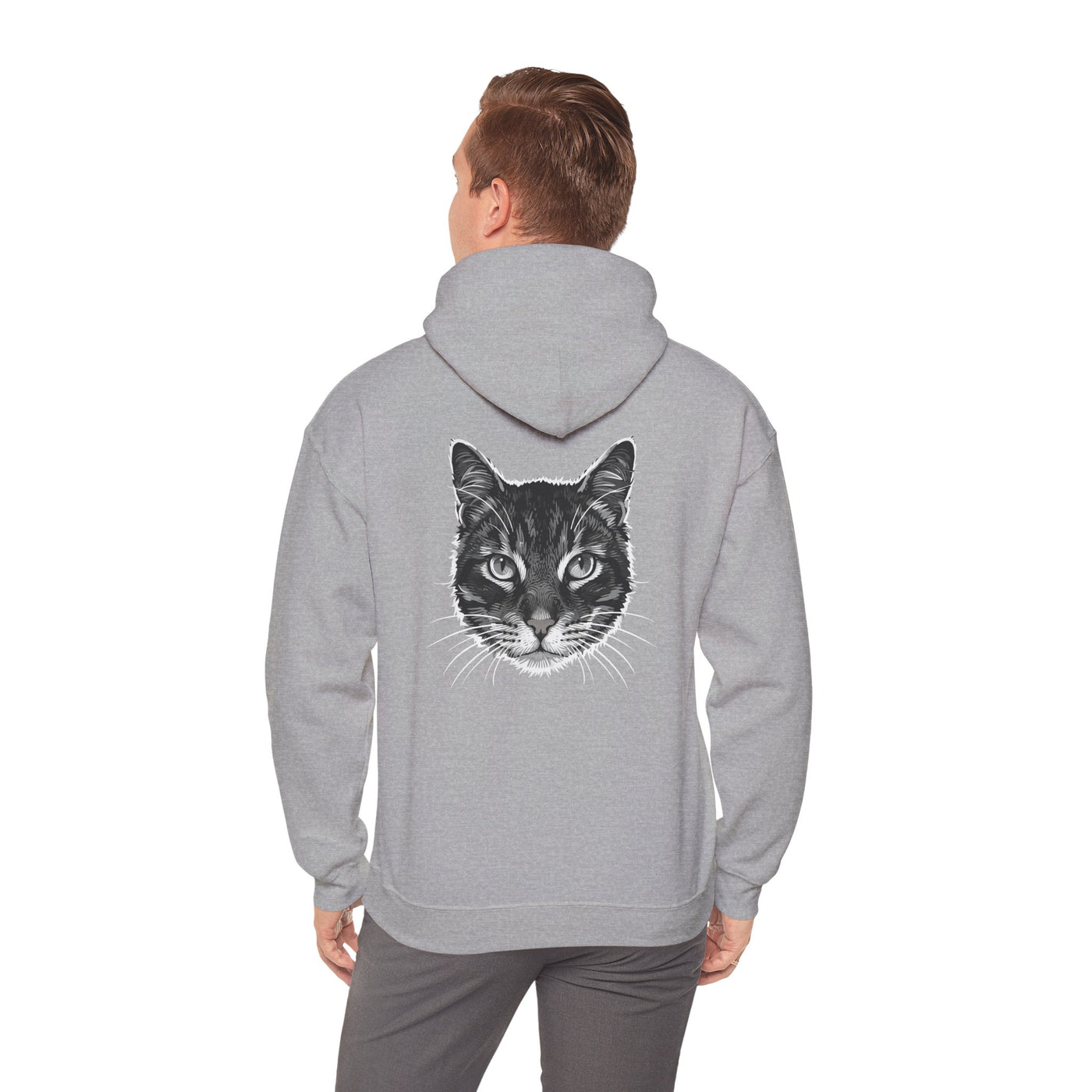 Cozy Cat Lover Hoodie style 1- Unisex Heavy Blend™ Sweatshirt, Purrfect Gift for Pet Owners, Casual Wear, Cat Themed Apparel, Cozy Clothing