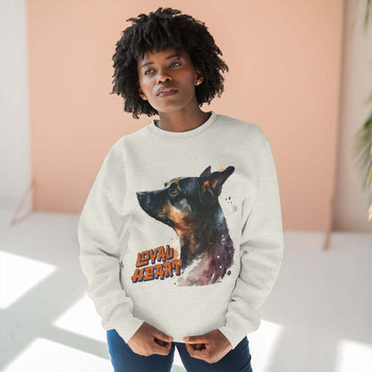 Loyal Heart Dog Lover Unisex Crewneck Sweatshirt style 1