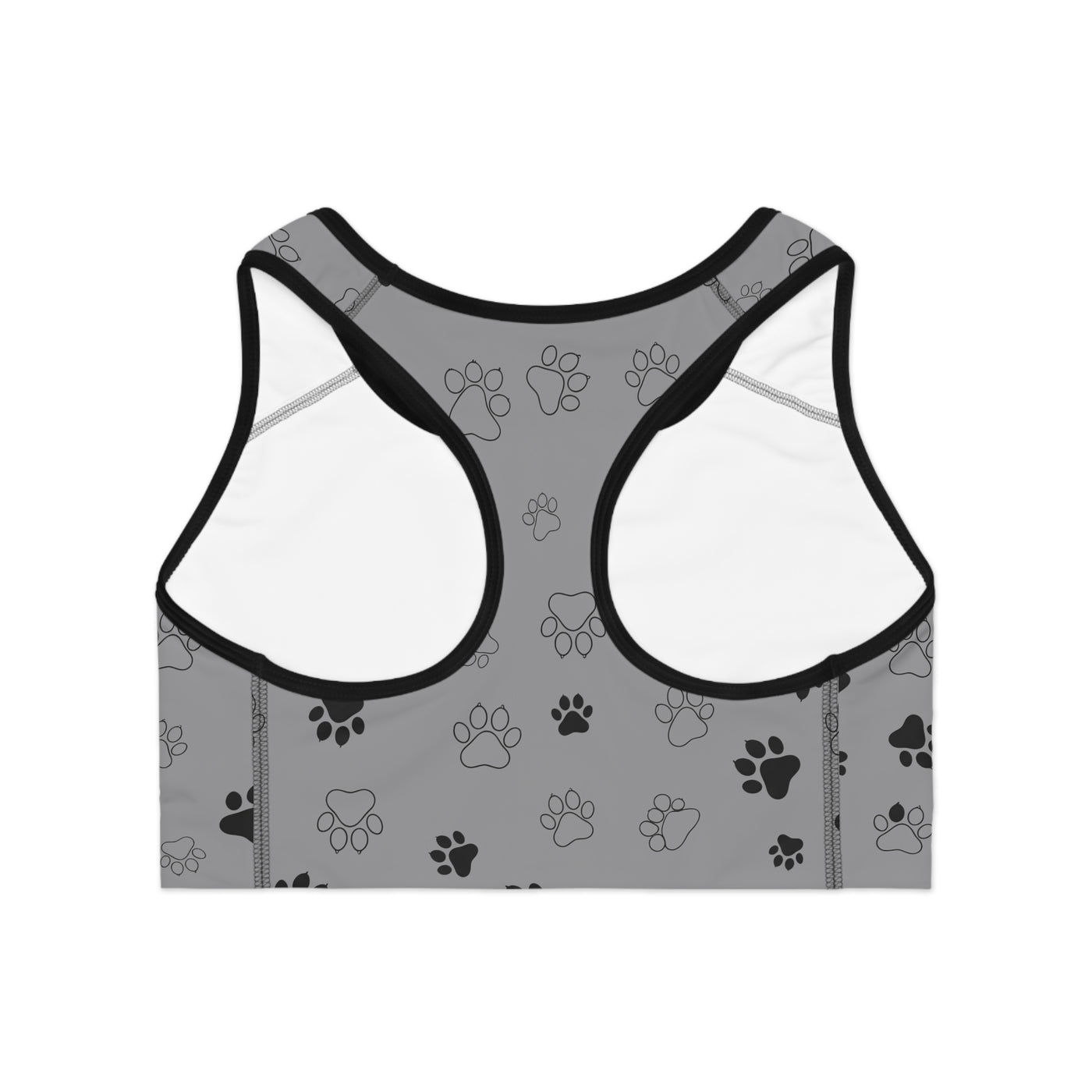 Dog Paw Print style 1 Sports Bra, Activewear for Dog Lovers, Workout Top, Fitness Apparel, Pet Lover Gift