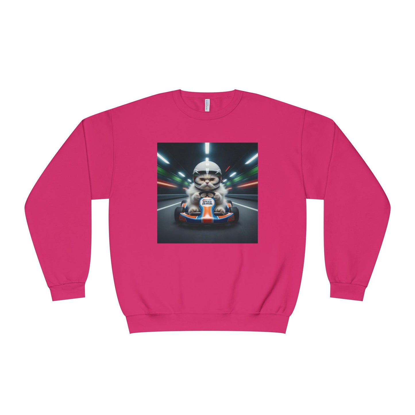 Go Kart Cat Unisex NuBlend Crewneck Sweatshirt style 2