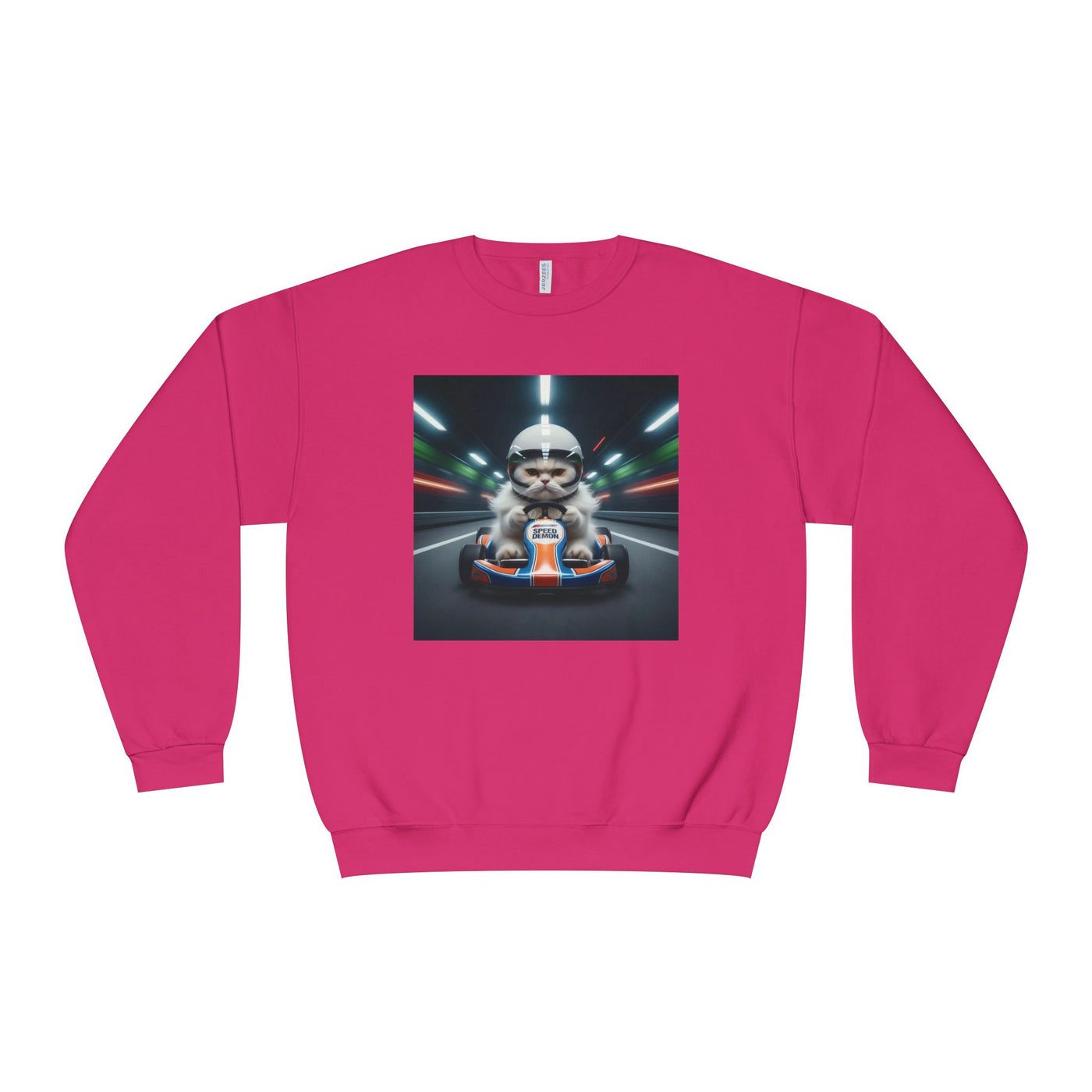 Go Kart Cat style 2 Unisex NuBlend® Crewneck Sweatshirt