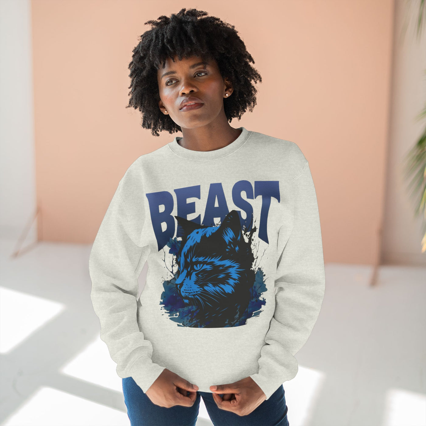 "Beast" Cat Lover style 1 Unisex Crewneck Sweatshirt