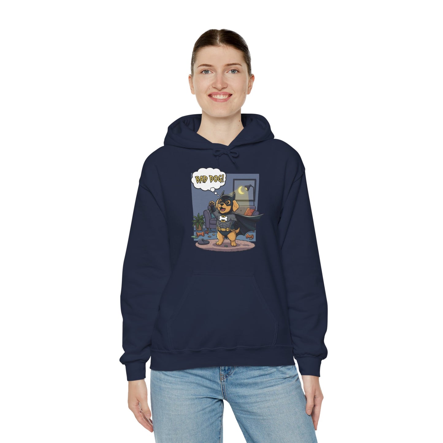 Dog cosplay Batman Funny Design Unisex Hoodie style 1
