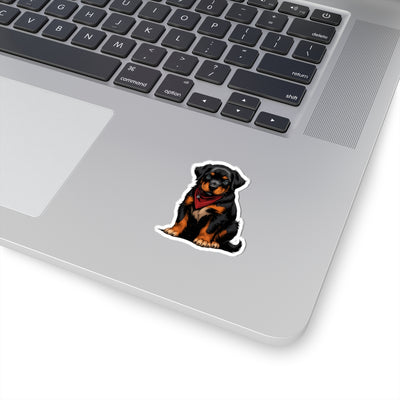 Cute Dog Kiss-Cut Stickers, Rottweiler Vinyl Decals for Pet Lovers, Laptop Stickers, Dog Lover Gifts, Custom Pet Stickers