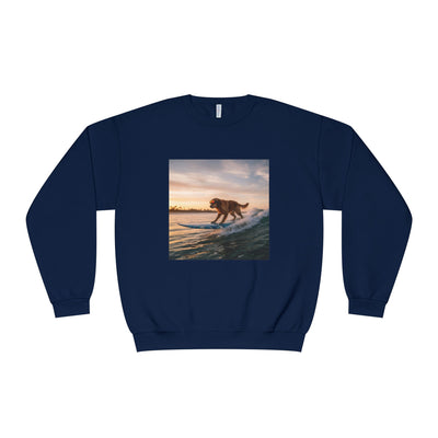 Surfing Dog style 2 Unisex NuBlend® Crewneck Sweatshirt
