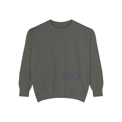 Sleeping dog (Blue) shadow Cozy Graphic Unisex Crewneck Sweatshirt