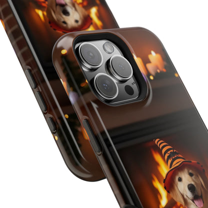 Halloween cute puppy photo style 1 Magnetic Impact-Resistant Phone Case, Cute Dog Design, Pet Owner Gift, Animal Lover Accessory, Birthday Gift for Dog Lovers