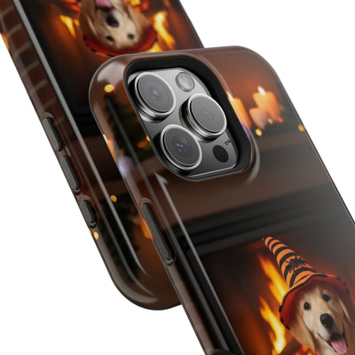 Halloween cute puppy photo style 1 Magnetic Impact-Resistant Phone Case, Cute Dog Design, Pet Owner Gift, Animal Lover Accessory, Birthday Gift for Dog Lovers