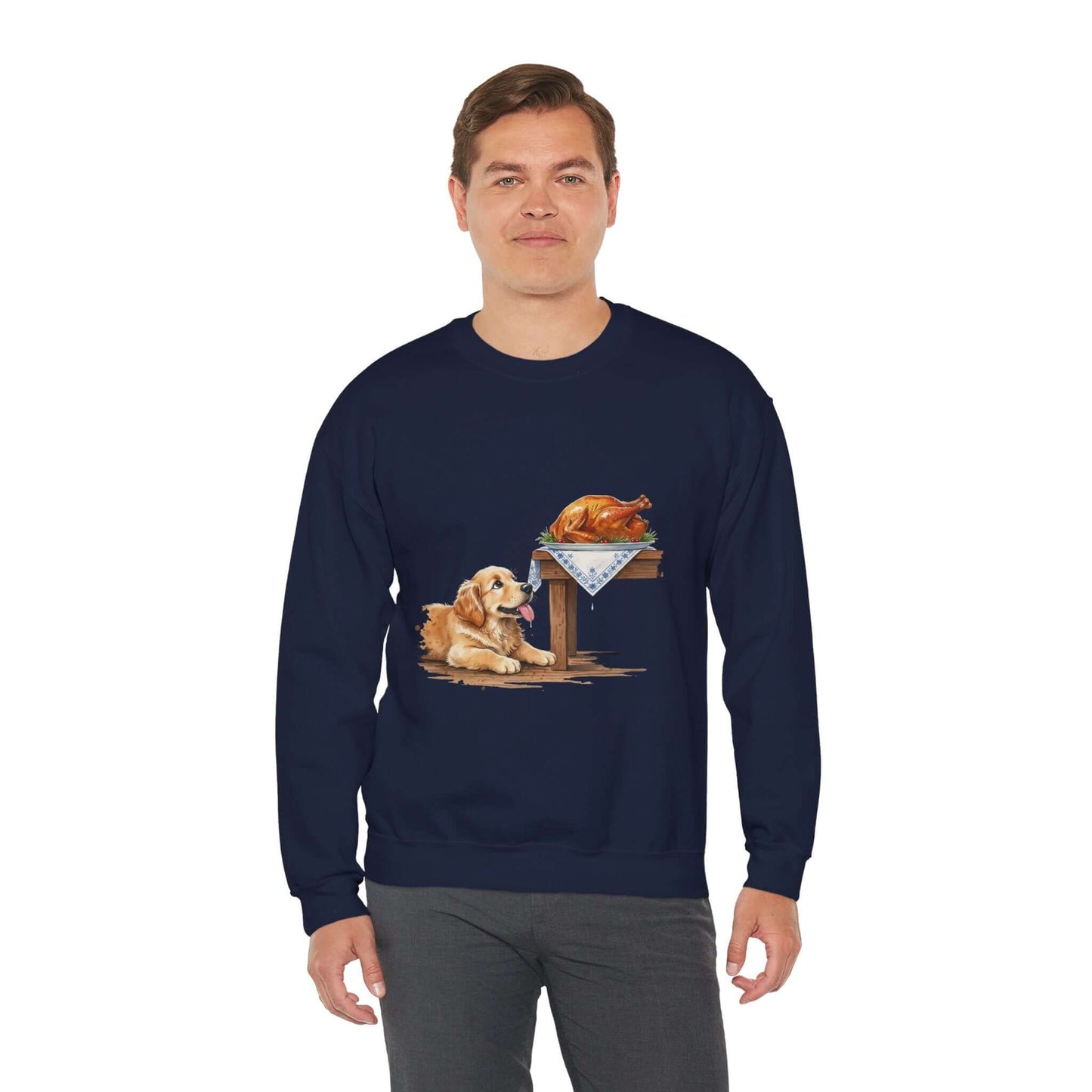 Watercolor Dog painting Unisex Crewneck Sweatshirt style 2